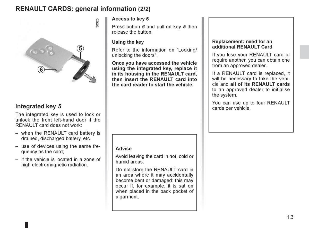 Renault Koleos owners manual / page 9