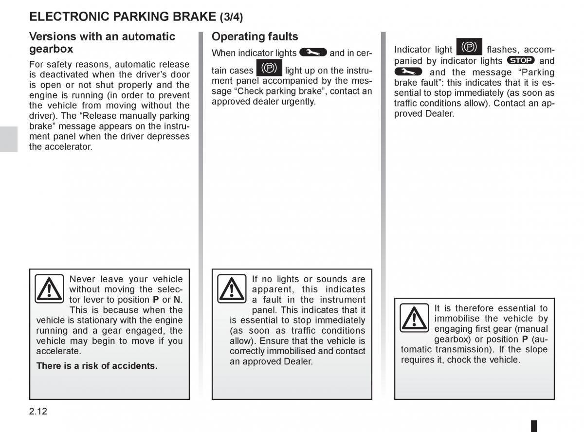 Renault Koleos owners manual / page 90