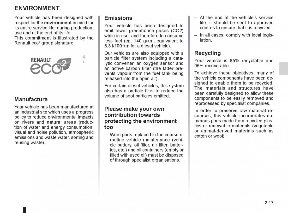 Renault Koleos owners manual / page 95