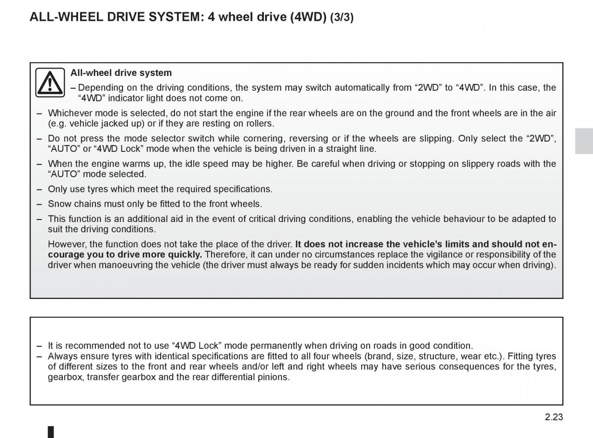 Renault Koleos owners manual / page 101