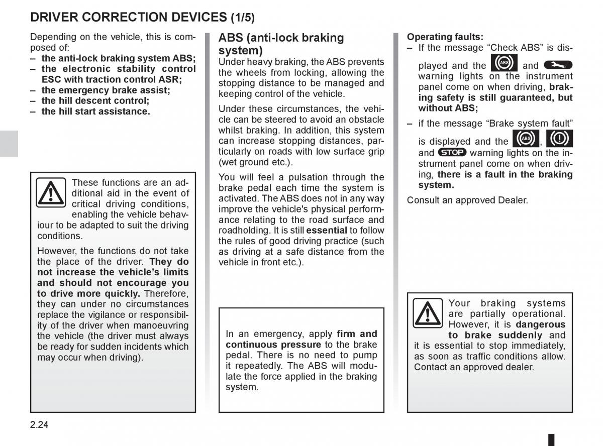 Renault Koleos owners manual / page 102