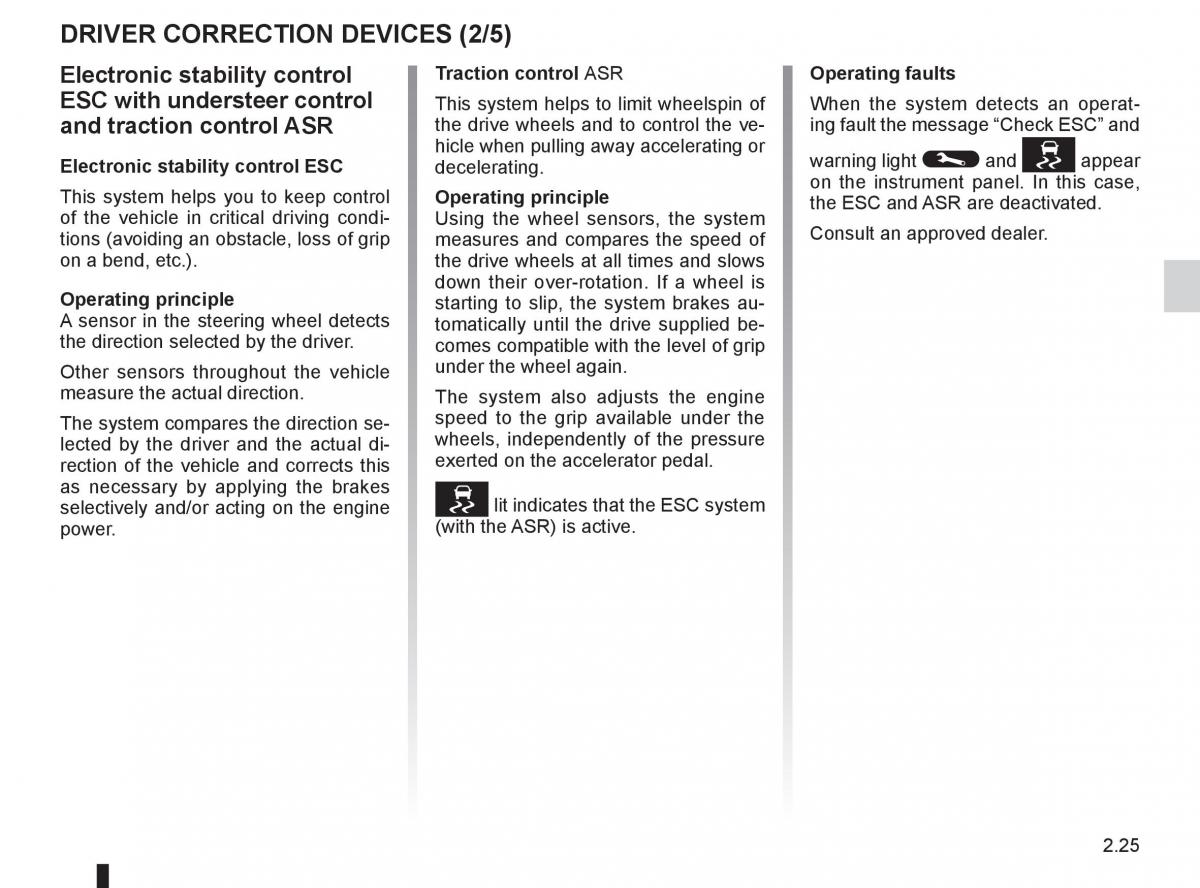 Renault Koleos owners manual / page 103