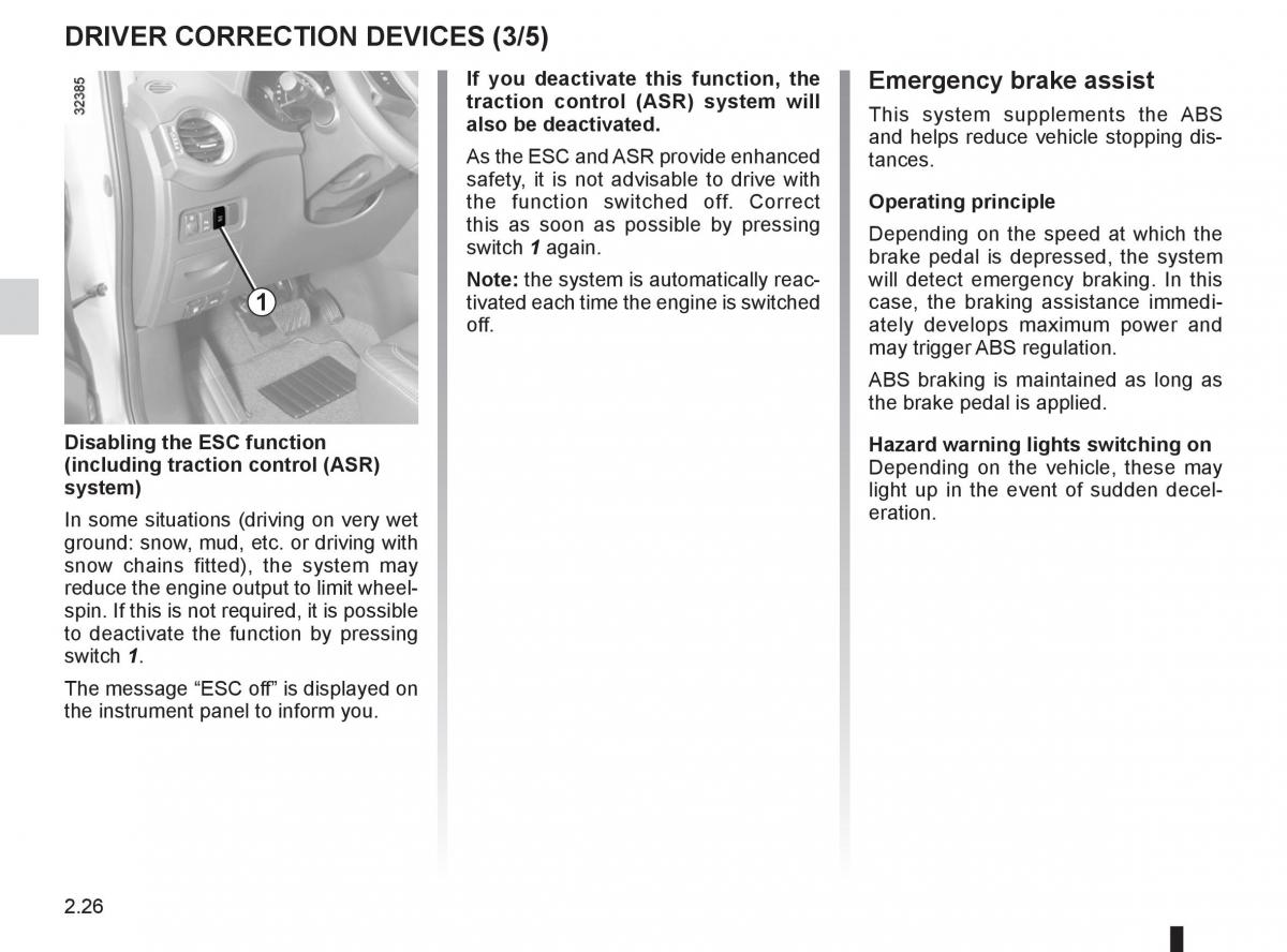 Renault Koleos owners manual / page 104