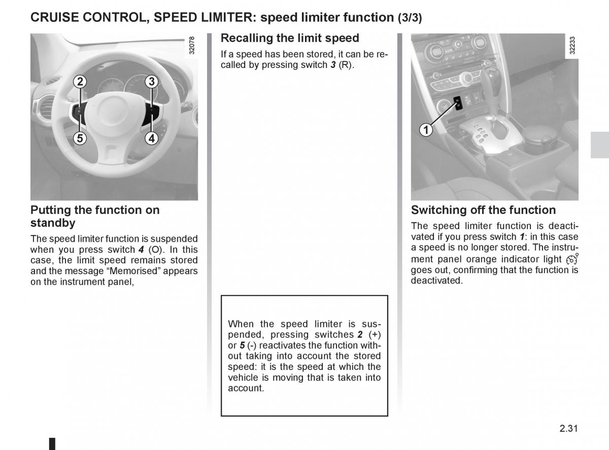 Renault Koleos owners manual / page 109