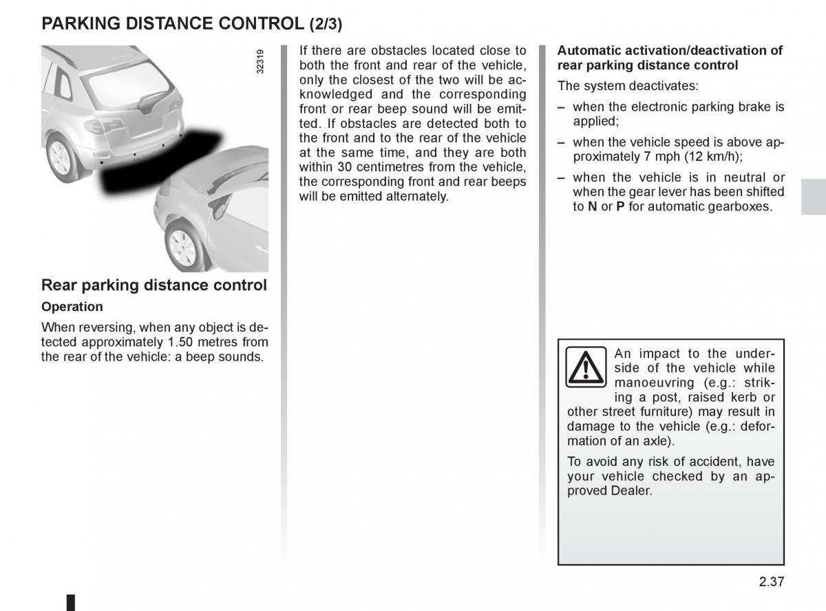 Renault Koleos owners manual / page 115