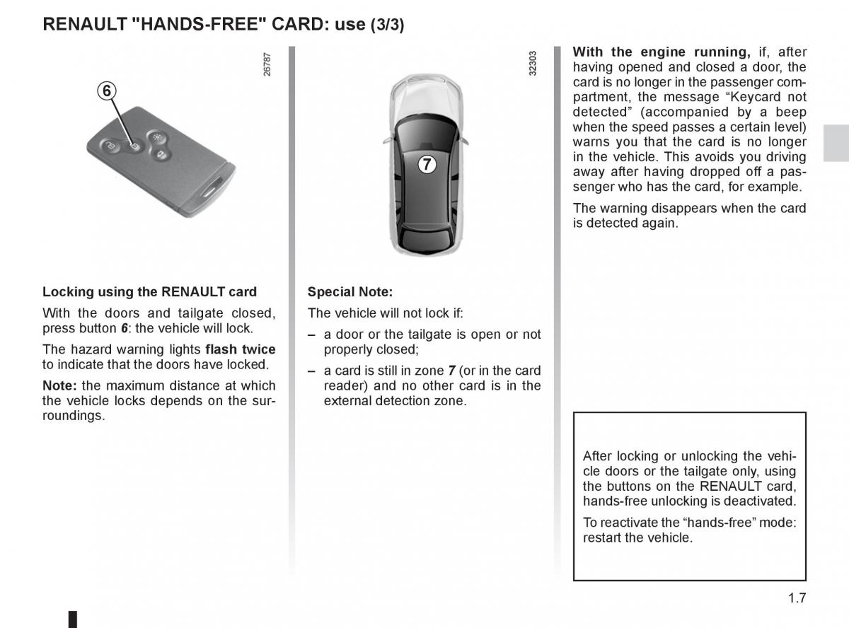 Renault Koleos owners manual / page 13