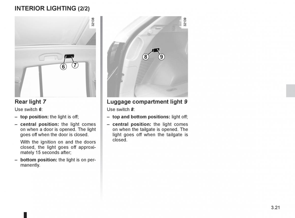 Renault Koleos owners manual / page 141