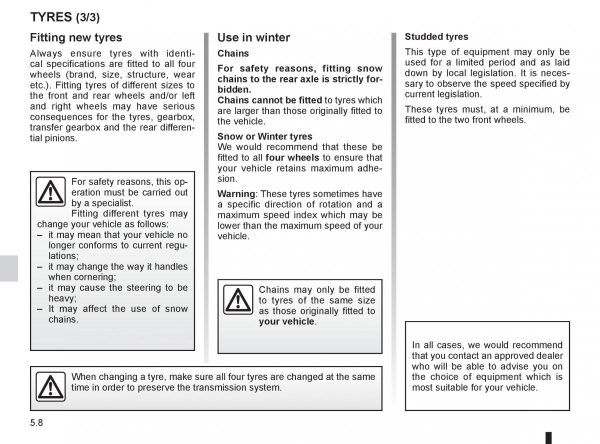 Renault Koleos owners manual / page 182