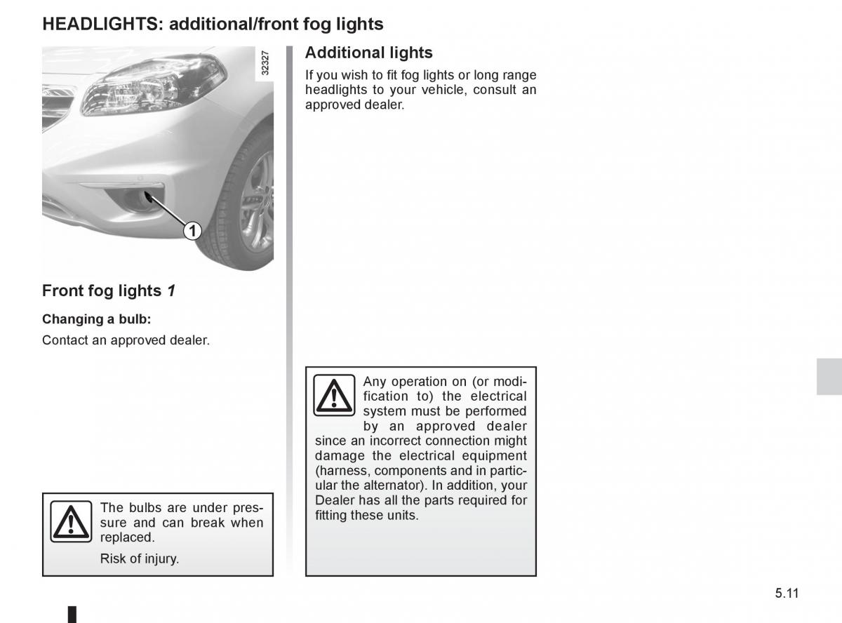 Renault Koleos owners manual / page 185