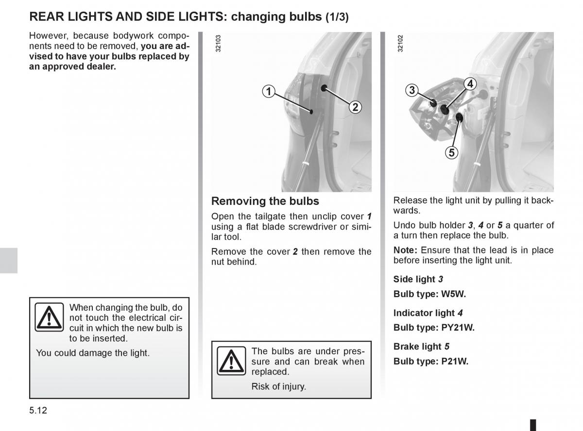 Renault Koleos owners manual / page 186