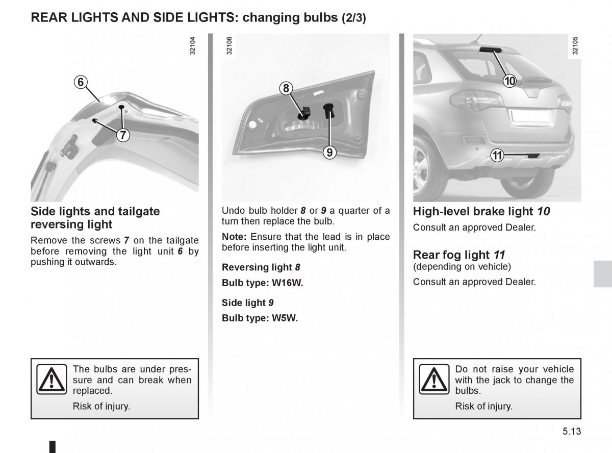 Renault Koleos owners manual / page 187