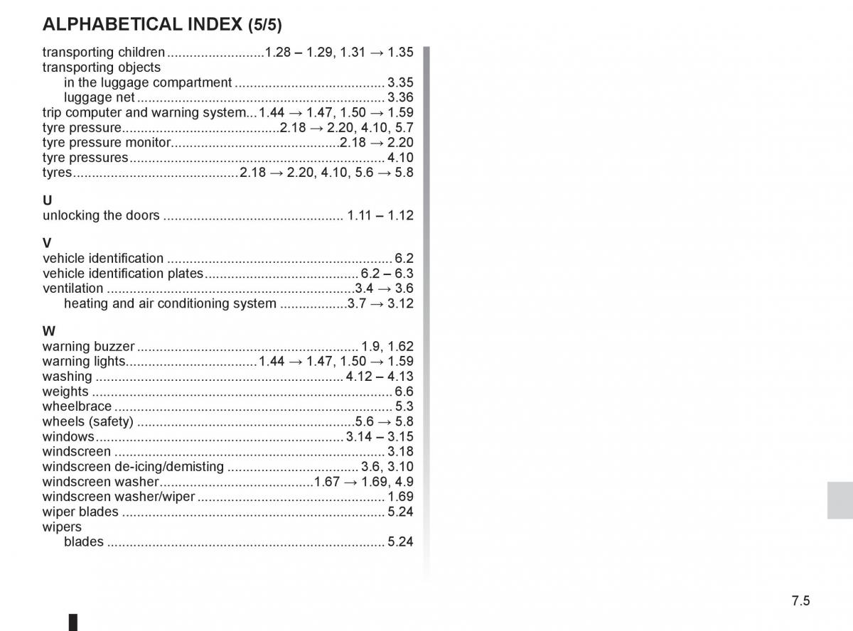 Renault Koleos owners manual / page 231