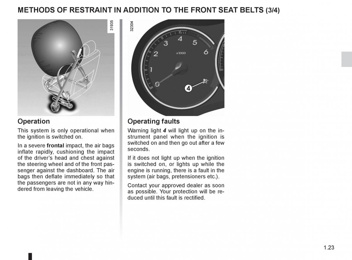 Renault Koleos owners manual / page 29