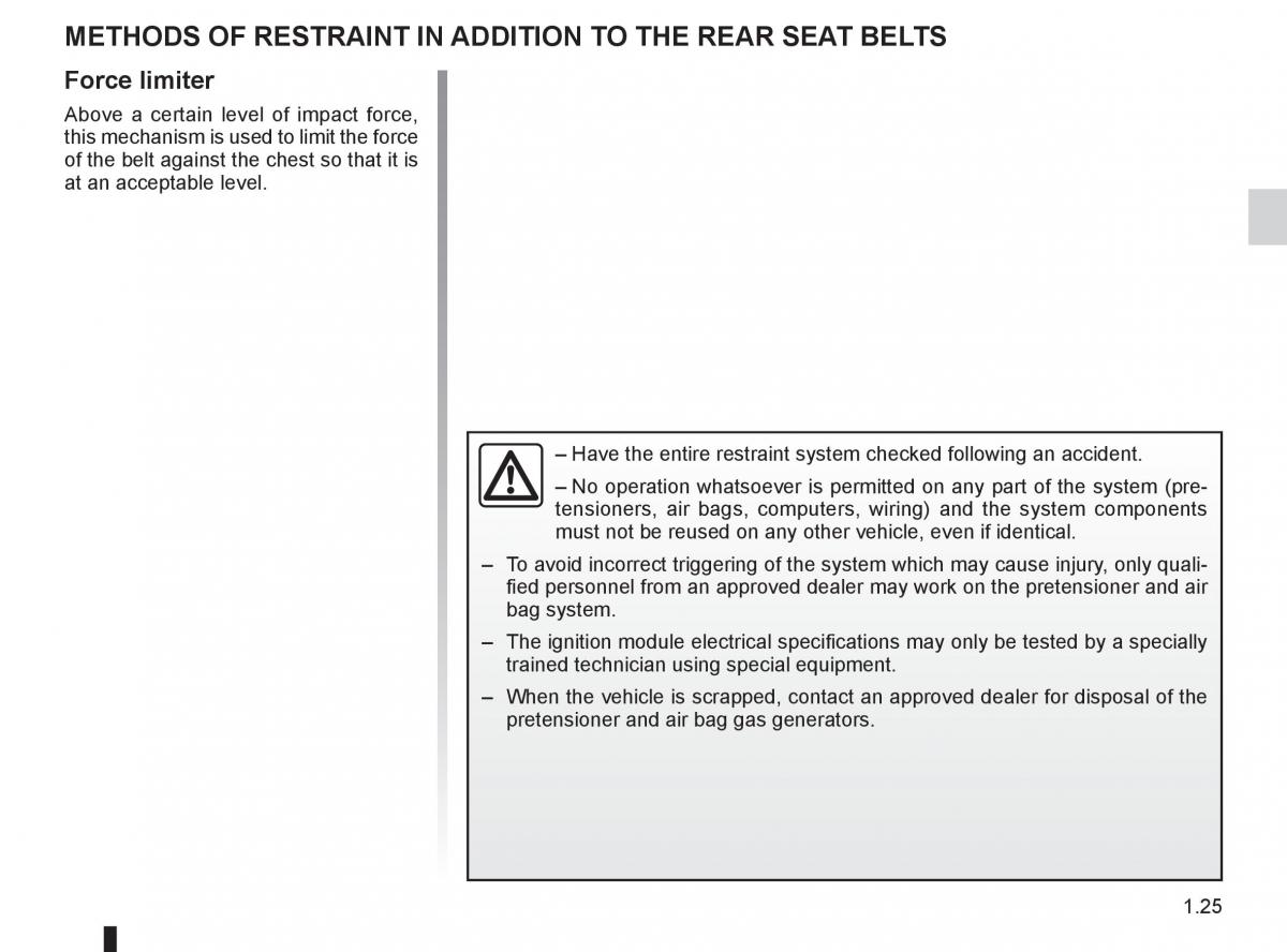 Renault Koleos owners manual / page 31