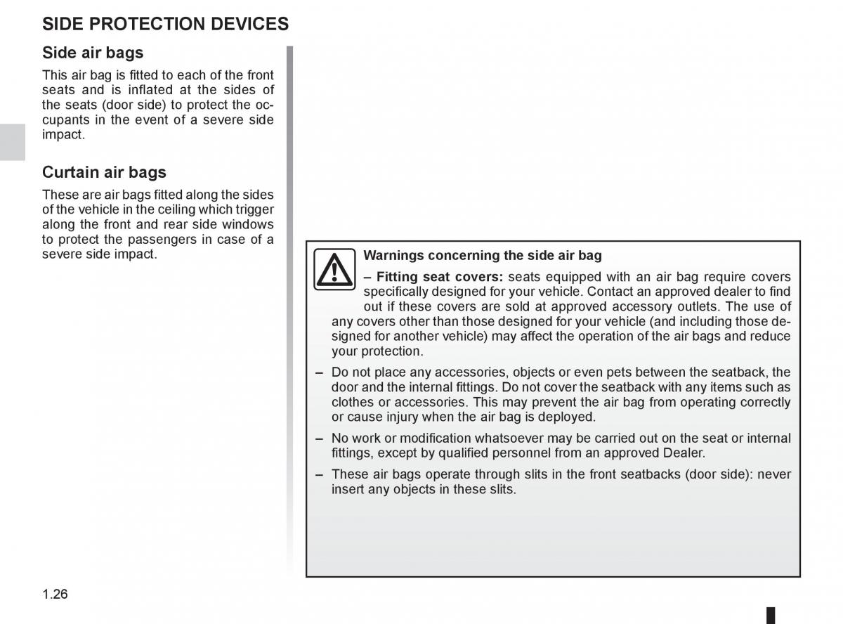 Renault Koleos owners manual / page 32