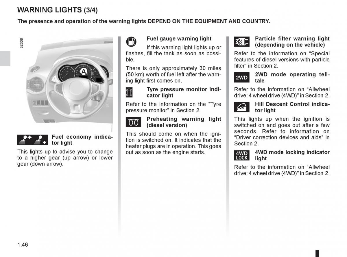 Renault Koleos owners manual / page 52