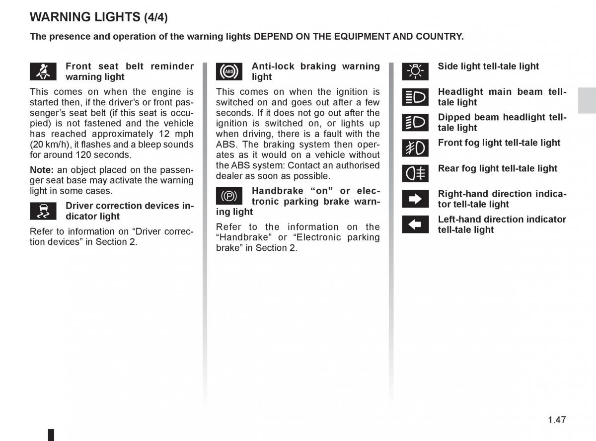 Renault Koleos owners manual / page 53