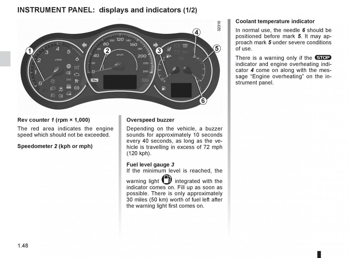 Renault Koleos owners manual / page 54