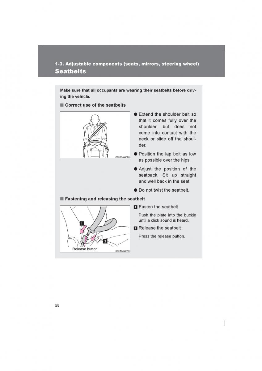 manual  Subaru BRZ owners manual / page 58