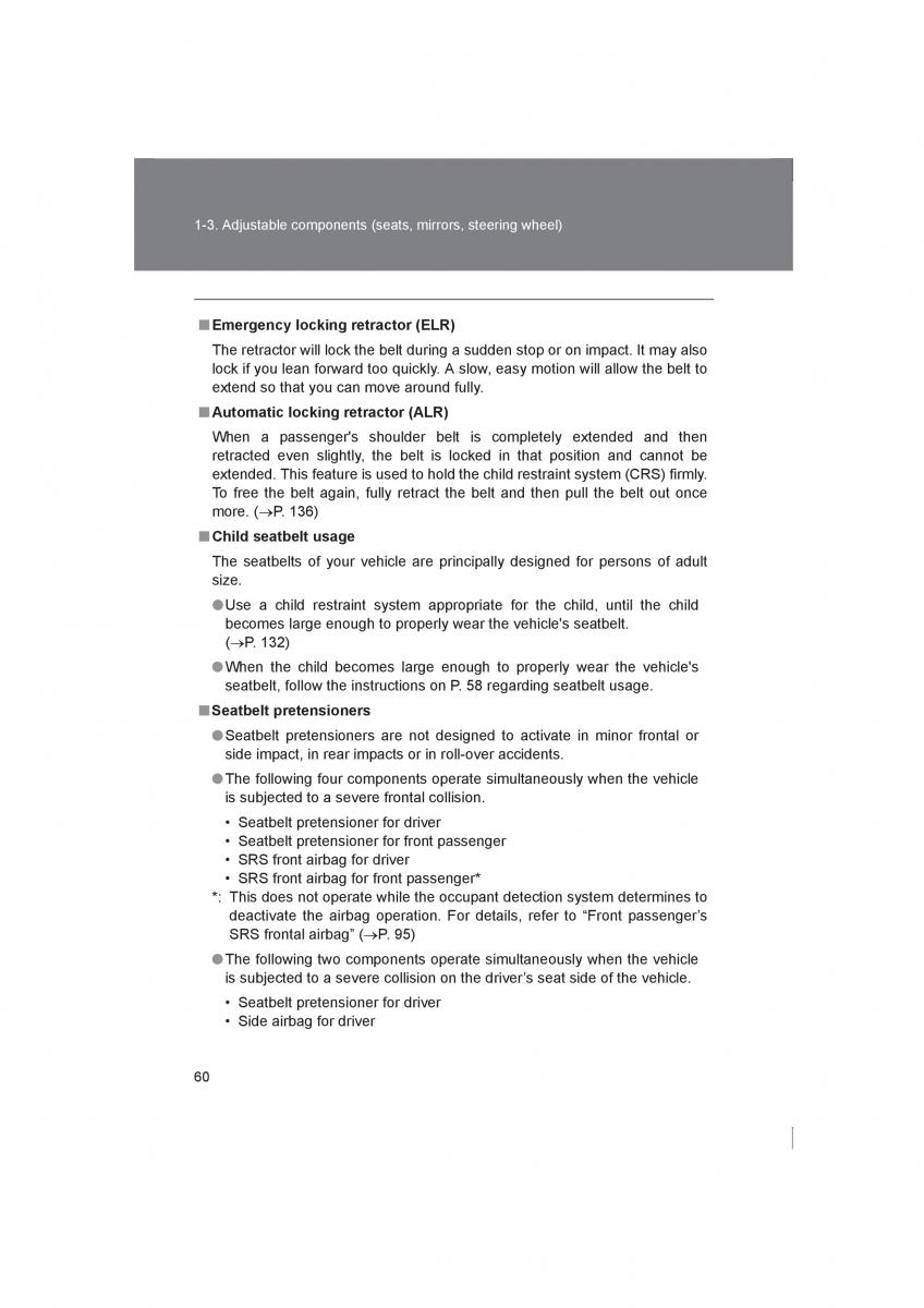manual  Subaru BRZ owners manual / page 60