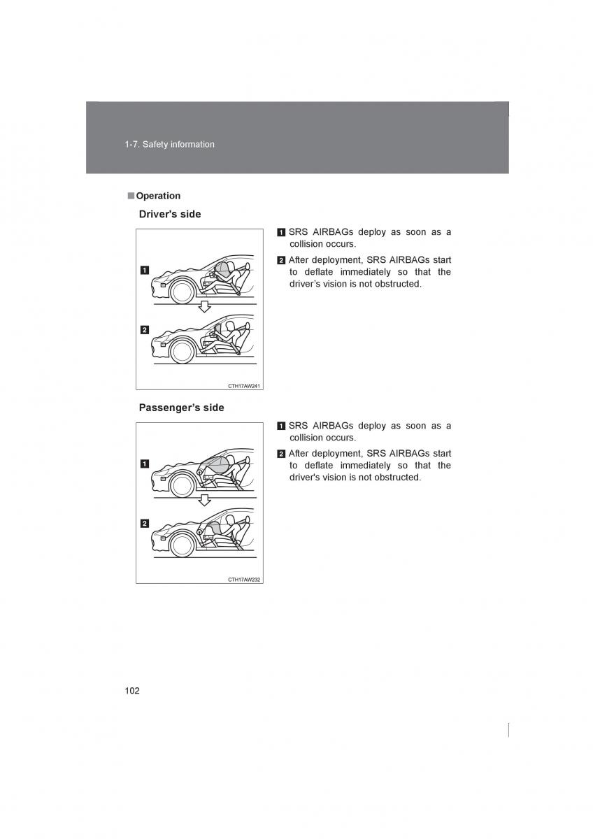 manual  Subaru BRZ owners manual / page 102