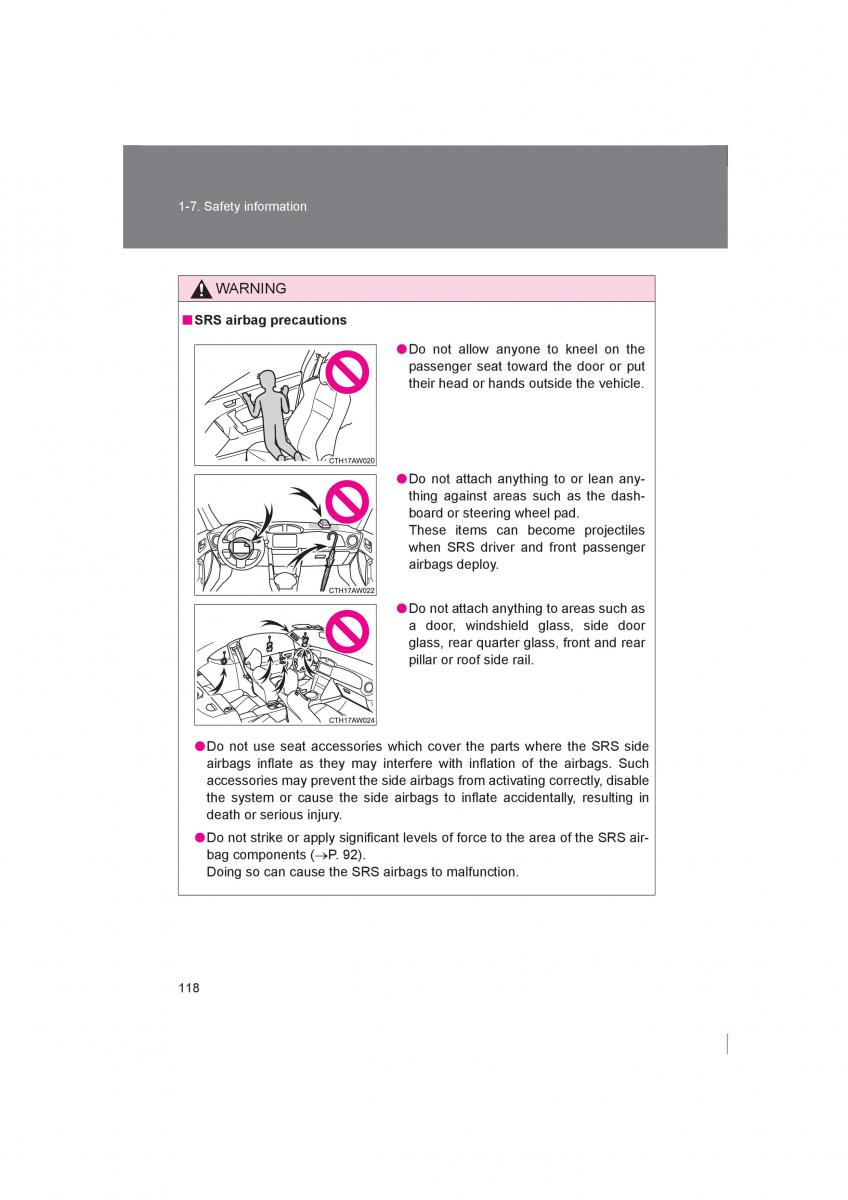 manual  Subaru BRZ owners manual / page 118