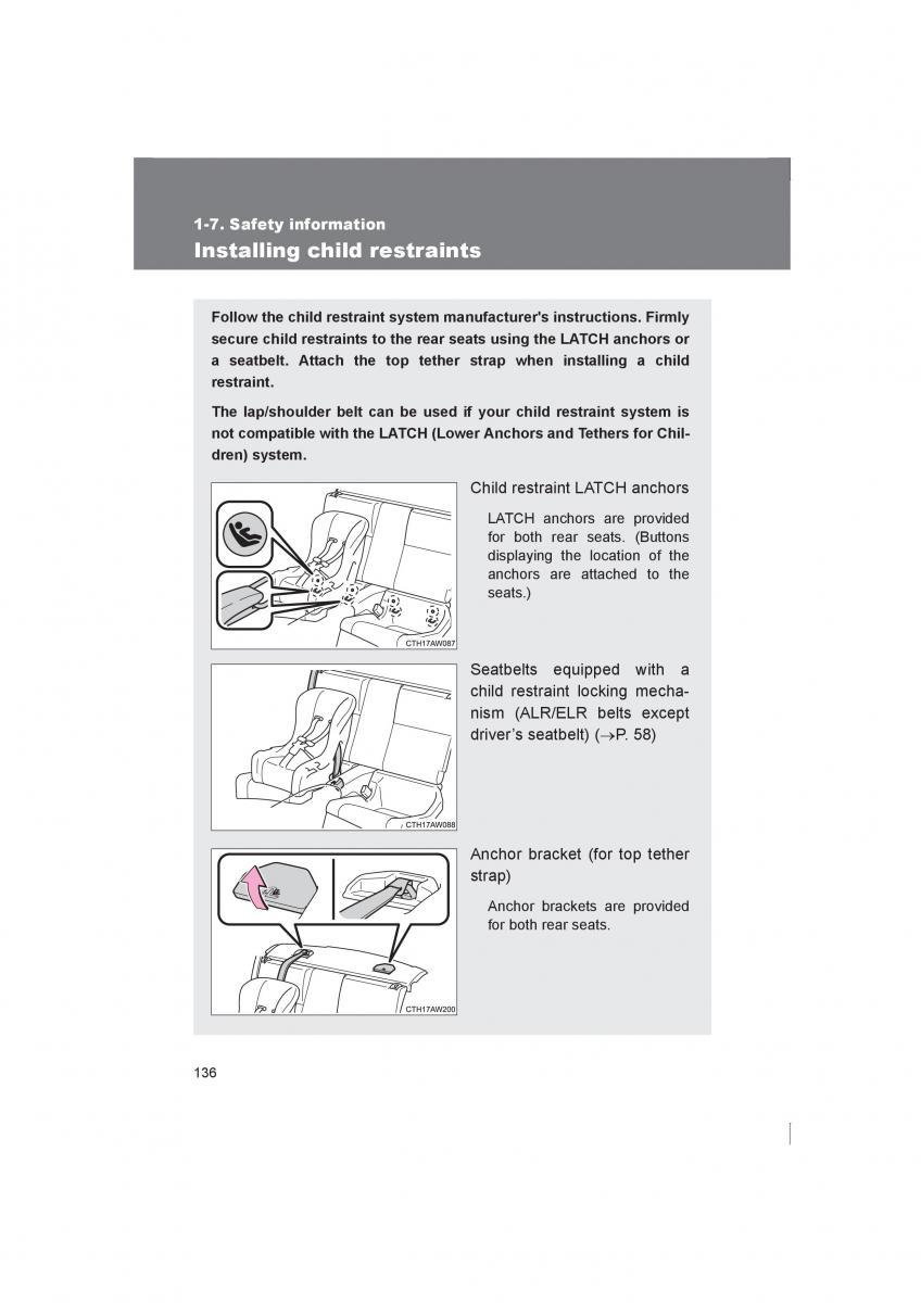 manual  Subaru BRZ owners manual / page 136