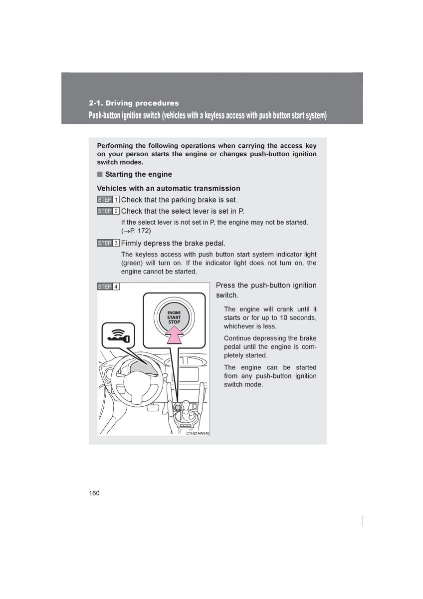 manual  Subaru BRZ owners manual / page 160