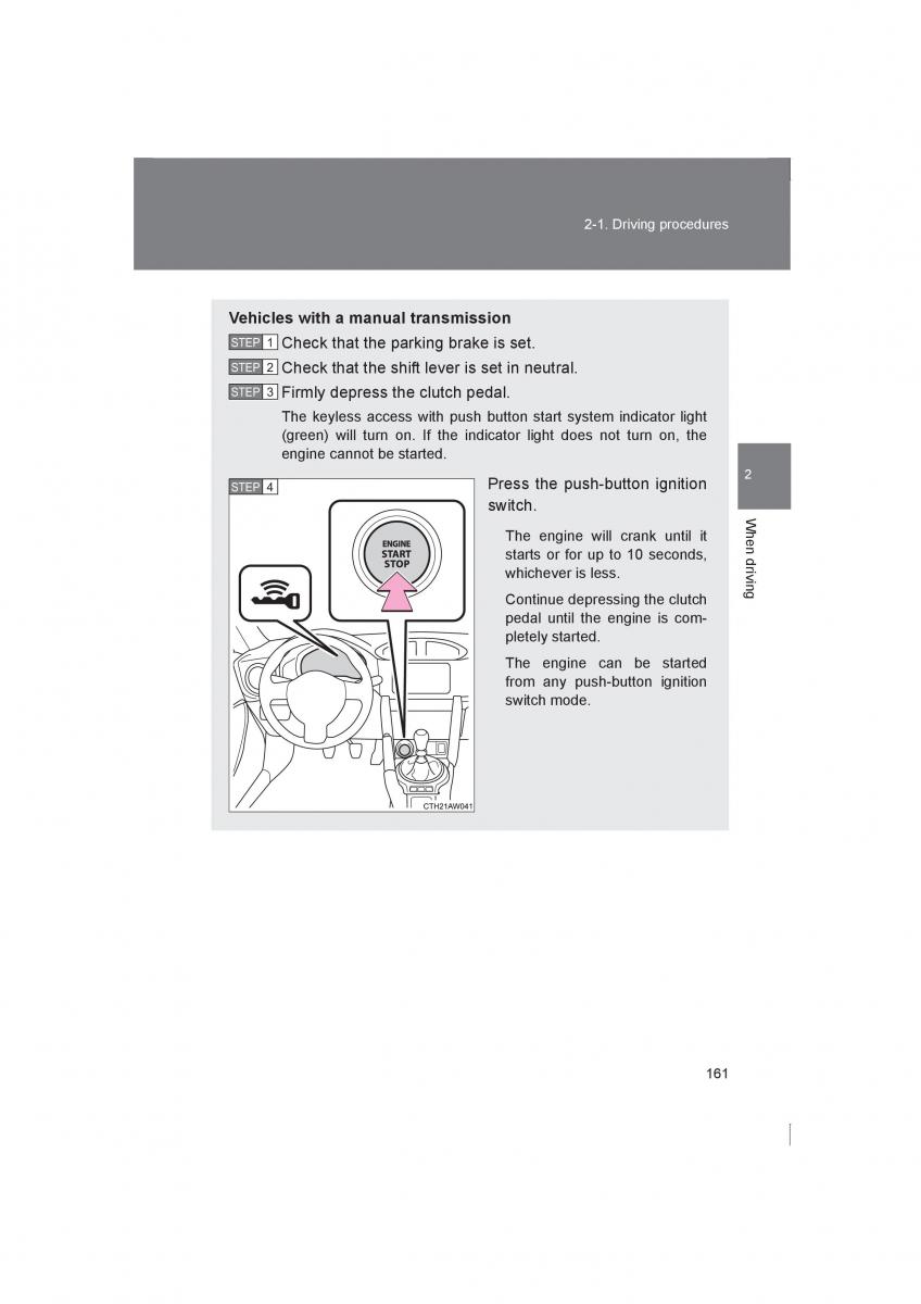 manual  Subaru BRZ owners manual / page 161