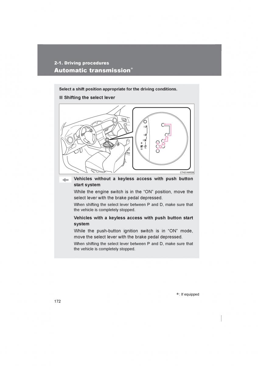 manual  Subaru BRZ owners manual / page 172