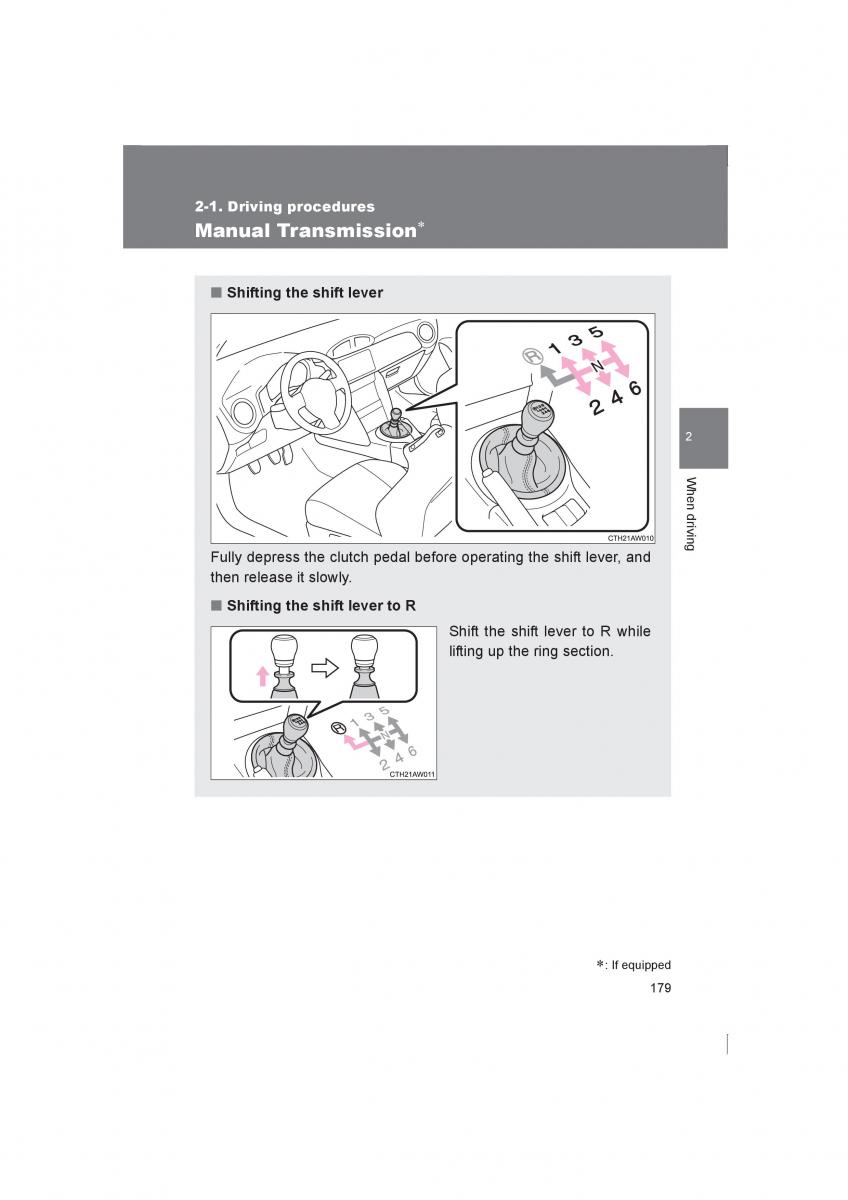 manual  Subaru BRZ owners manual / page 179