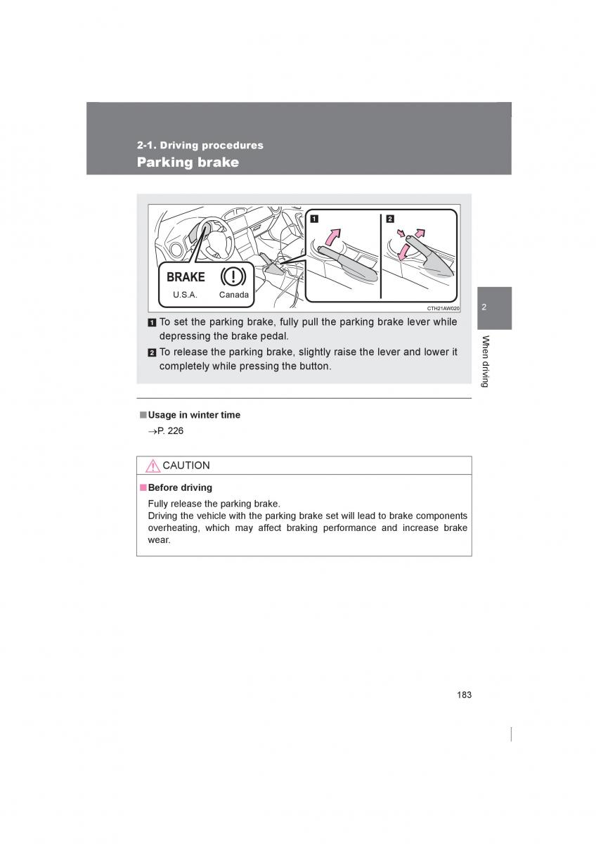 manual  Subaru BRZ owners manual / page 183