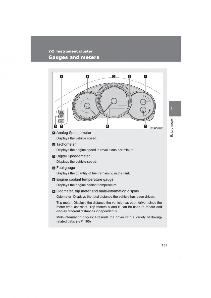 manual  Subaru BRZ owners manual / page 185