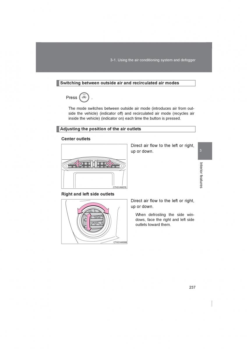 manual  Subaru BRZ owners manual / page 237