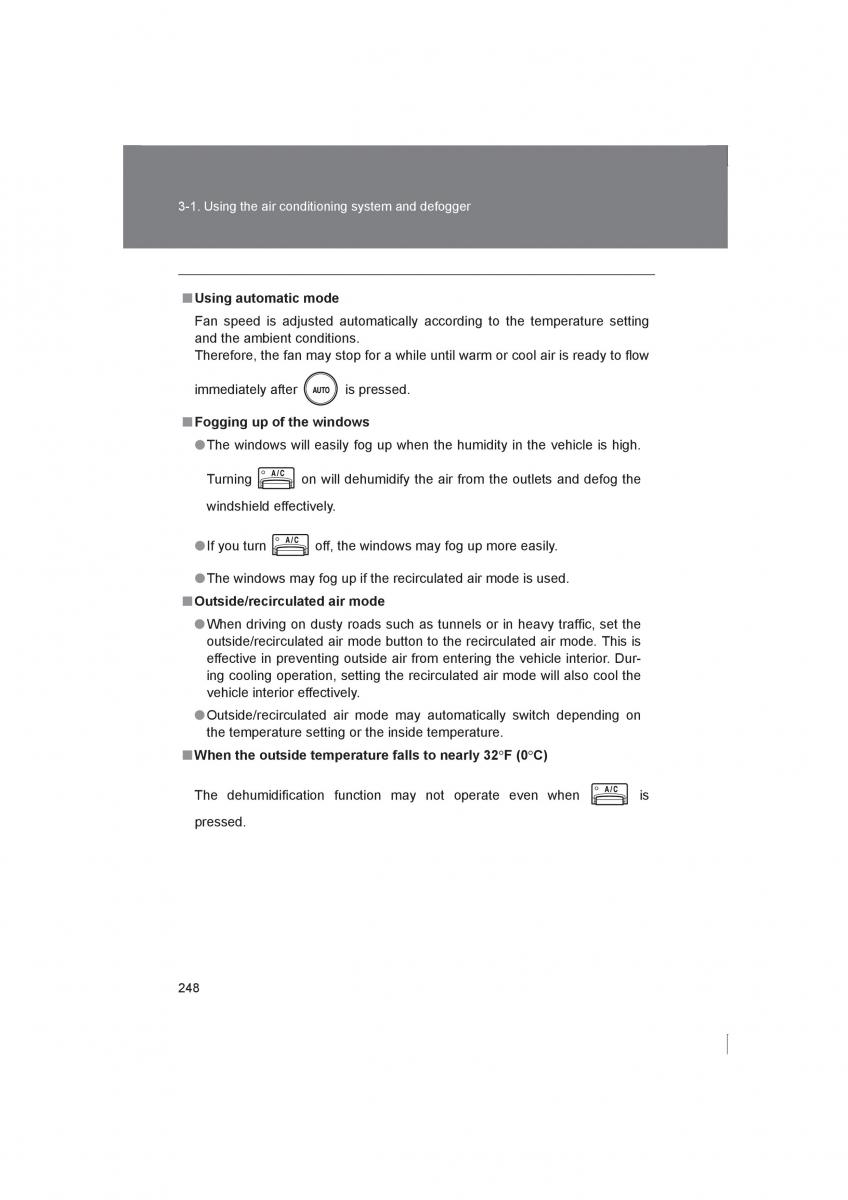 manual  Subaru BRZ owners manual / page 248