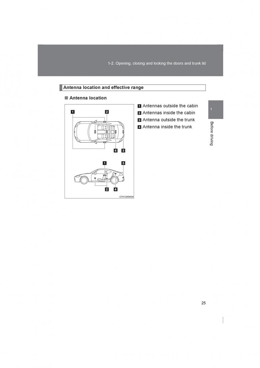manual  Subaru BRZ owners manual / page 25