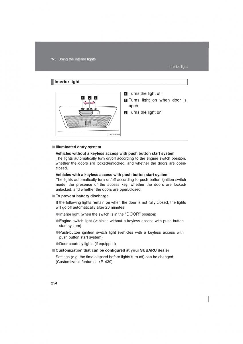 manual  Subaru BRZ owners manual / page 254