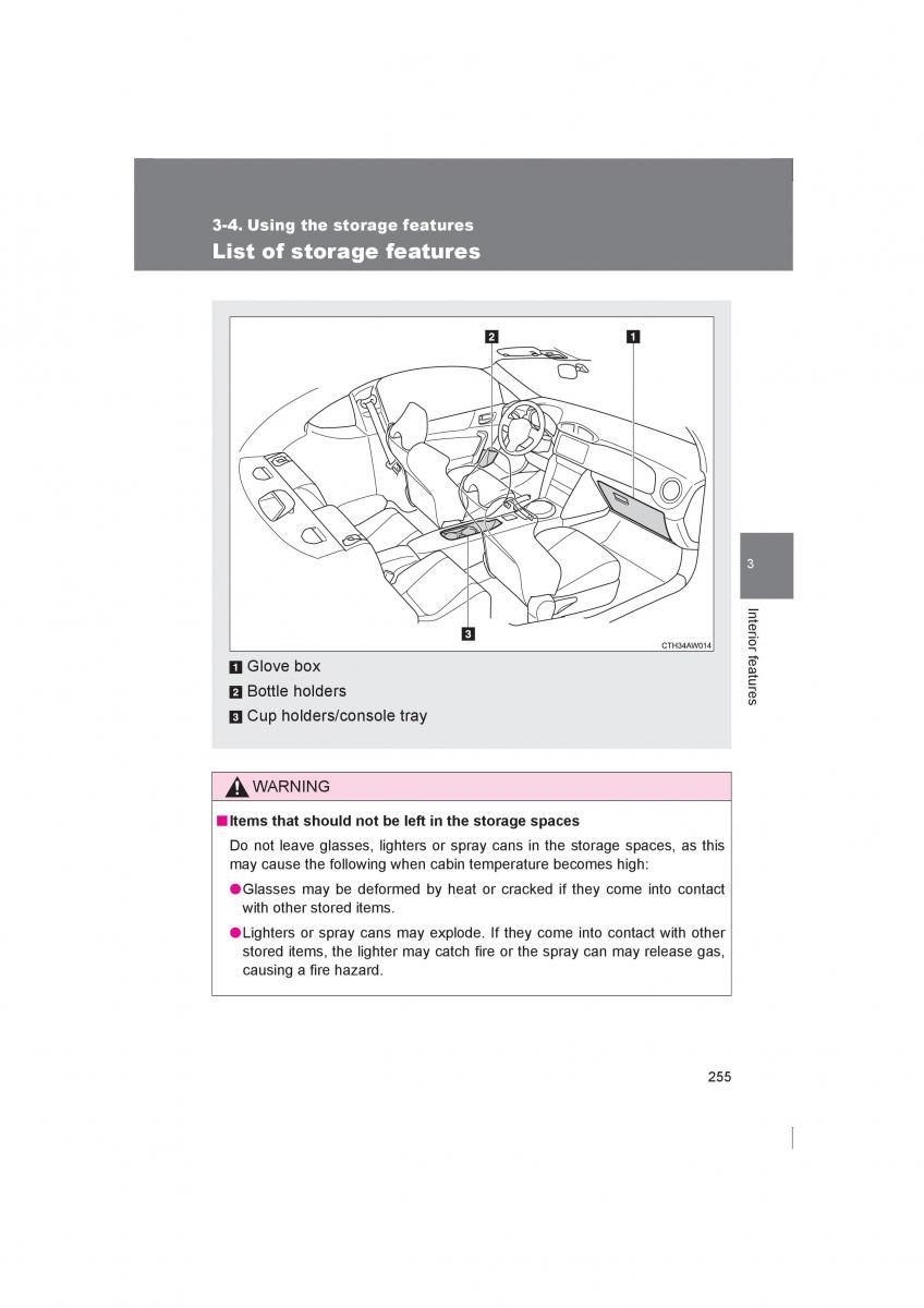 manual  Subaru BRZ owners manual / page 255