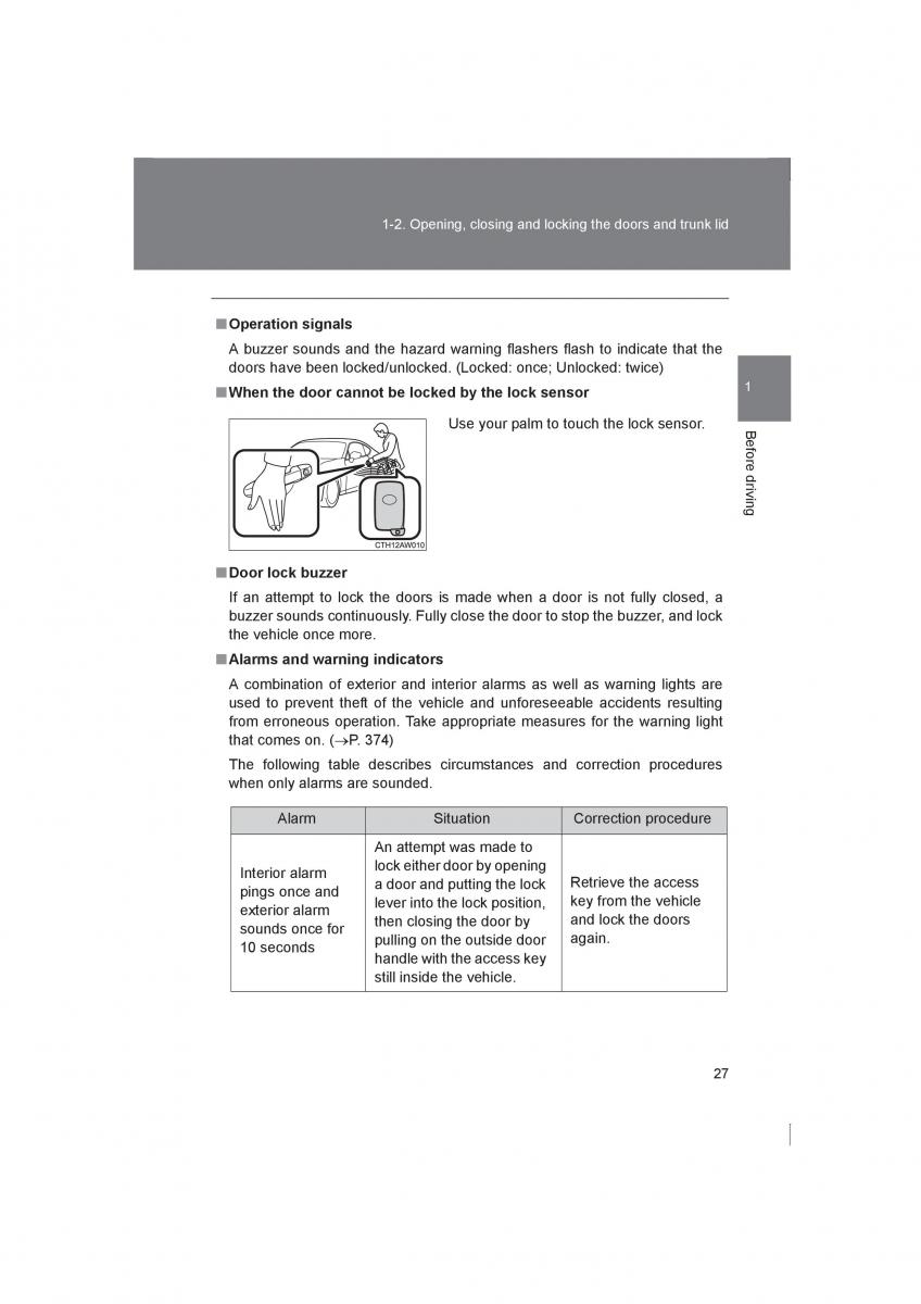 manual  Subaru BRZ owners manual / page 27