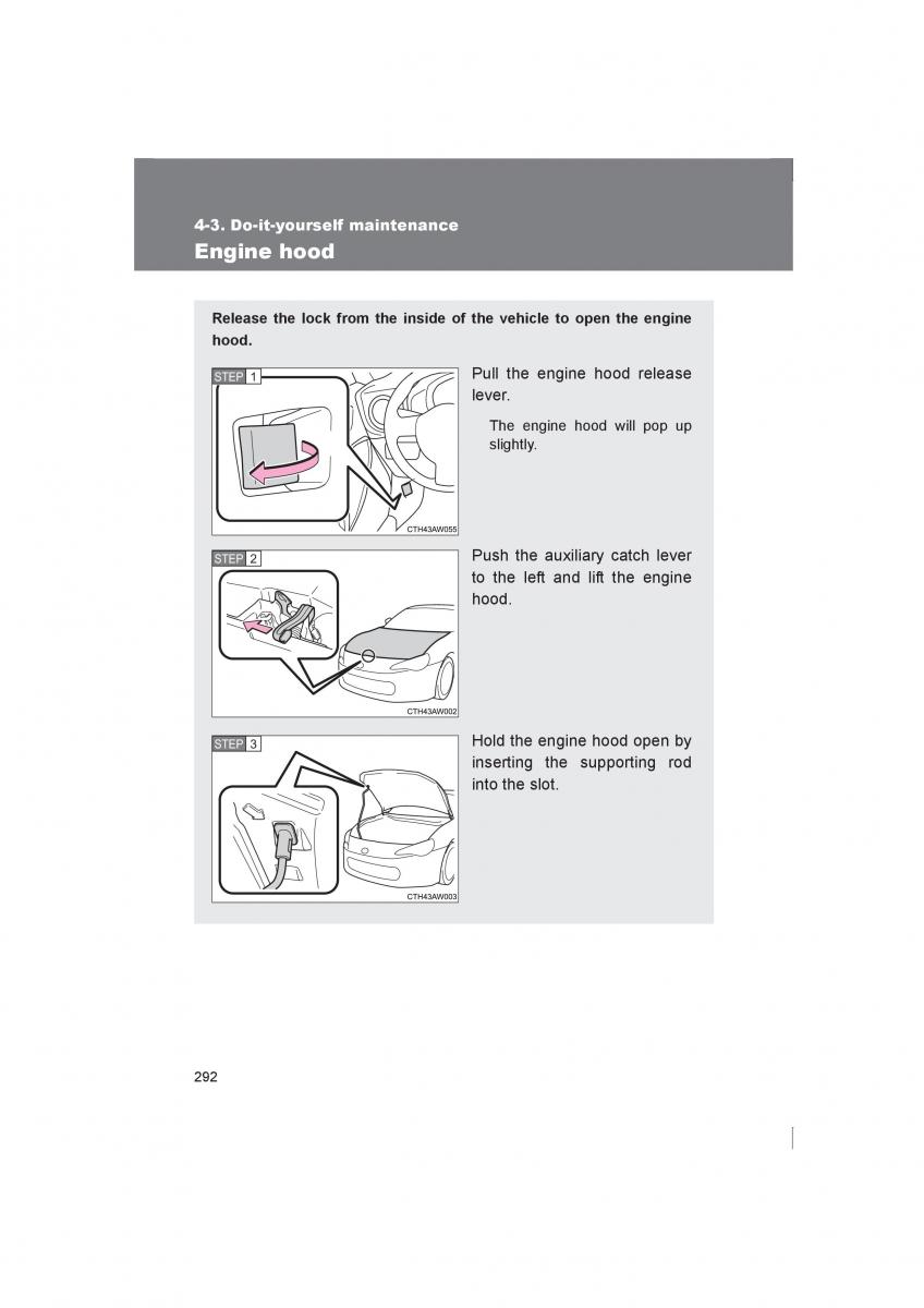 manual  Subaru BRZ owners manual / page 292