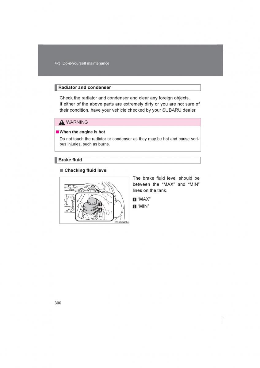 manual  Subaru BRZ owners manual / page 300