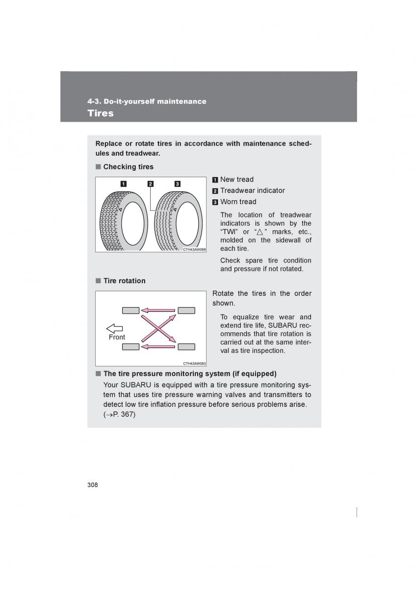 manual  Subaru BRZ owners manual / page 308