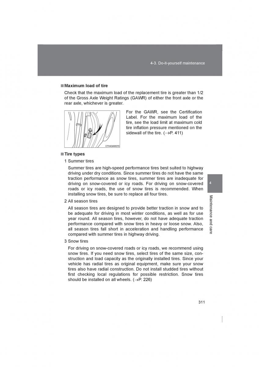 manual  Subaru BRZ owners manual / page 311