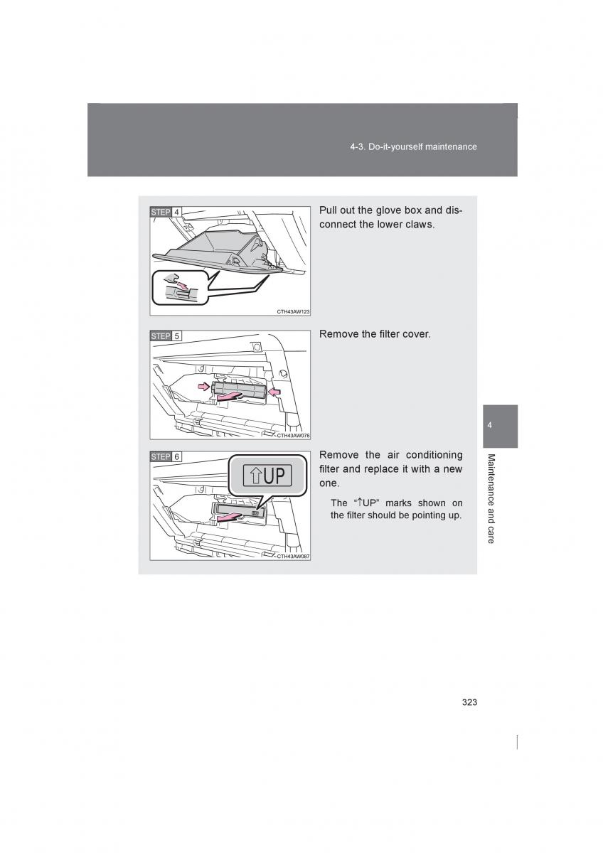 manual  Subaru BRZ owners manual / page 323