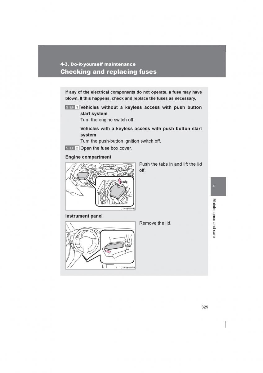 manual  Subaru BRZ owners manual / page 329