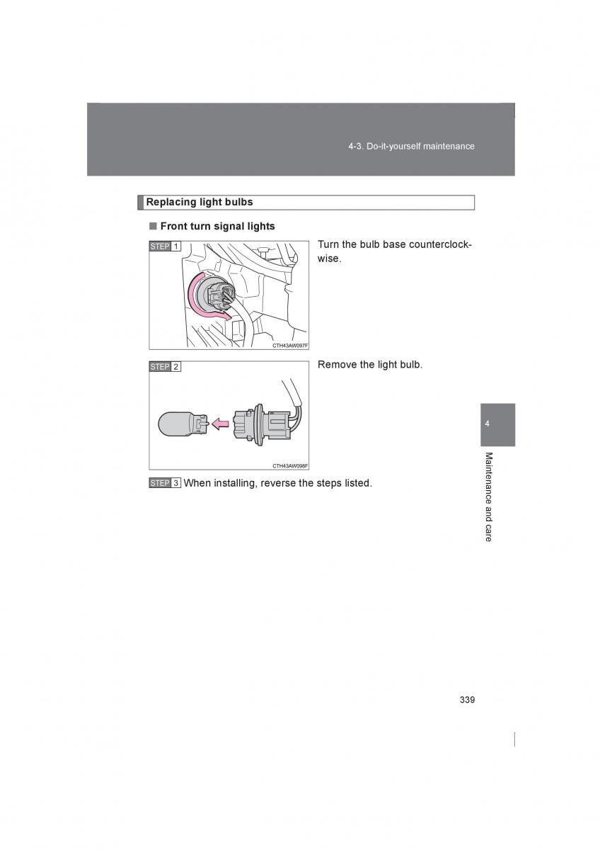 manual  Subaru BRZ owners manual / page 339