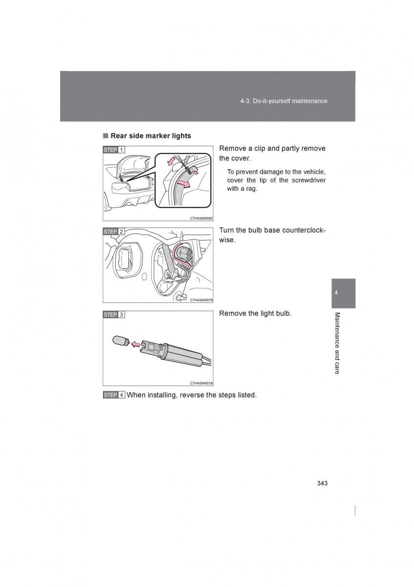 manual  Subaru BRZ owners manual / page 343