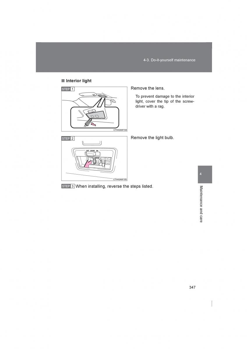 manual  Subaru BRZ owners manual / page 347