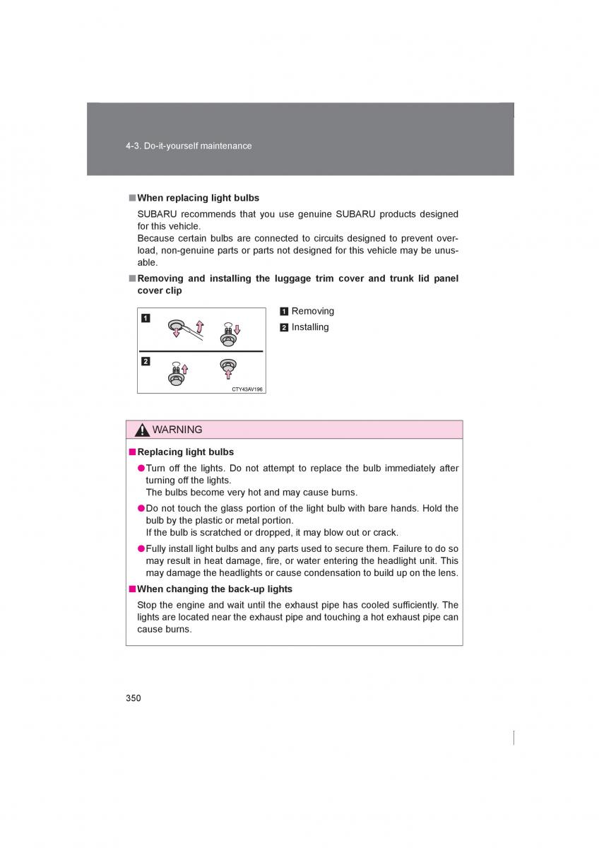 manual  Subaru BRZ owners manual / page 350