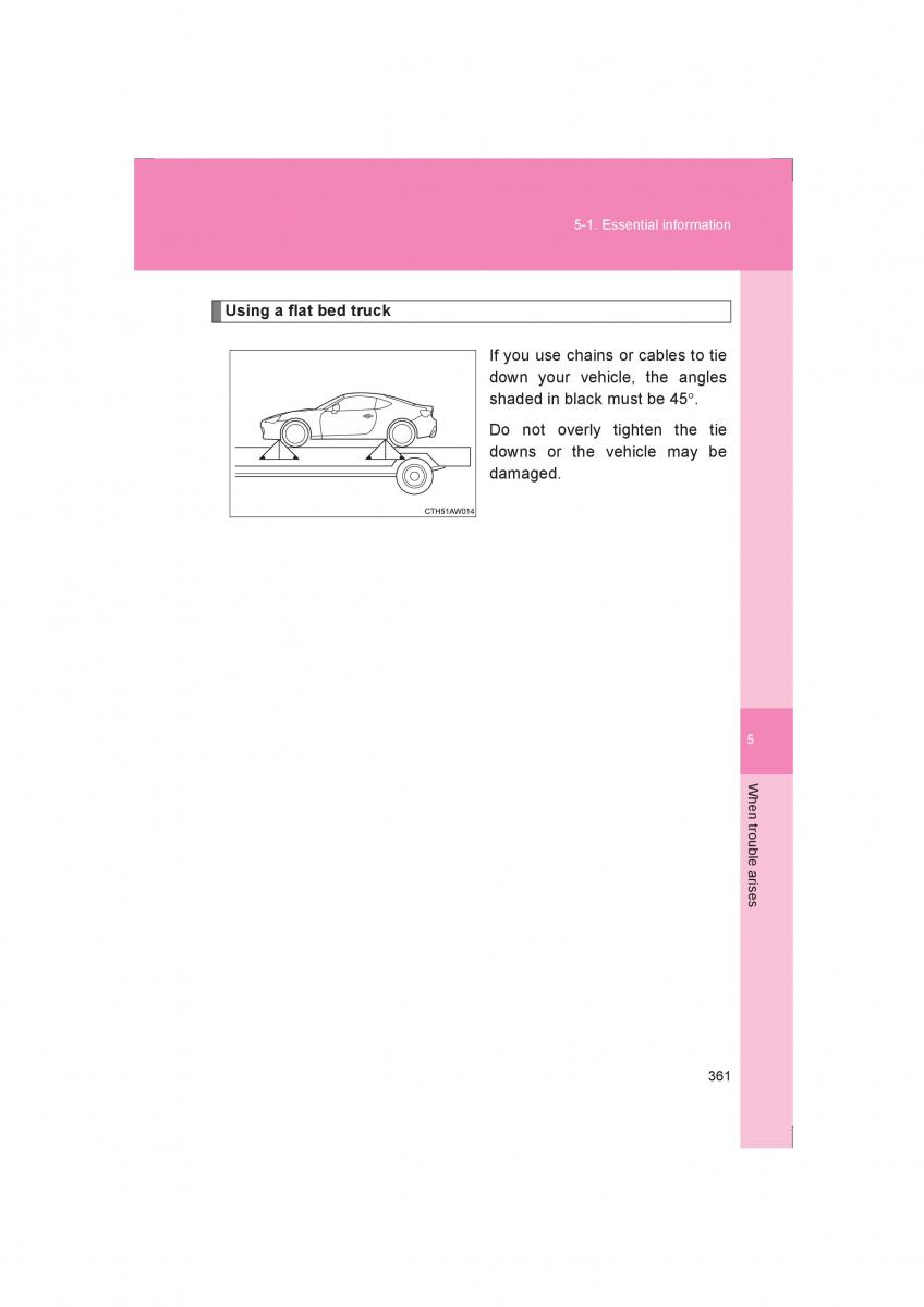 manual  Subaru BRZ owners manual / page 361